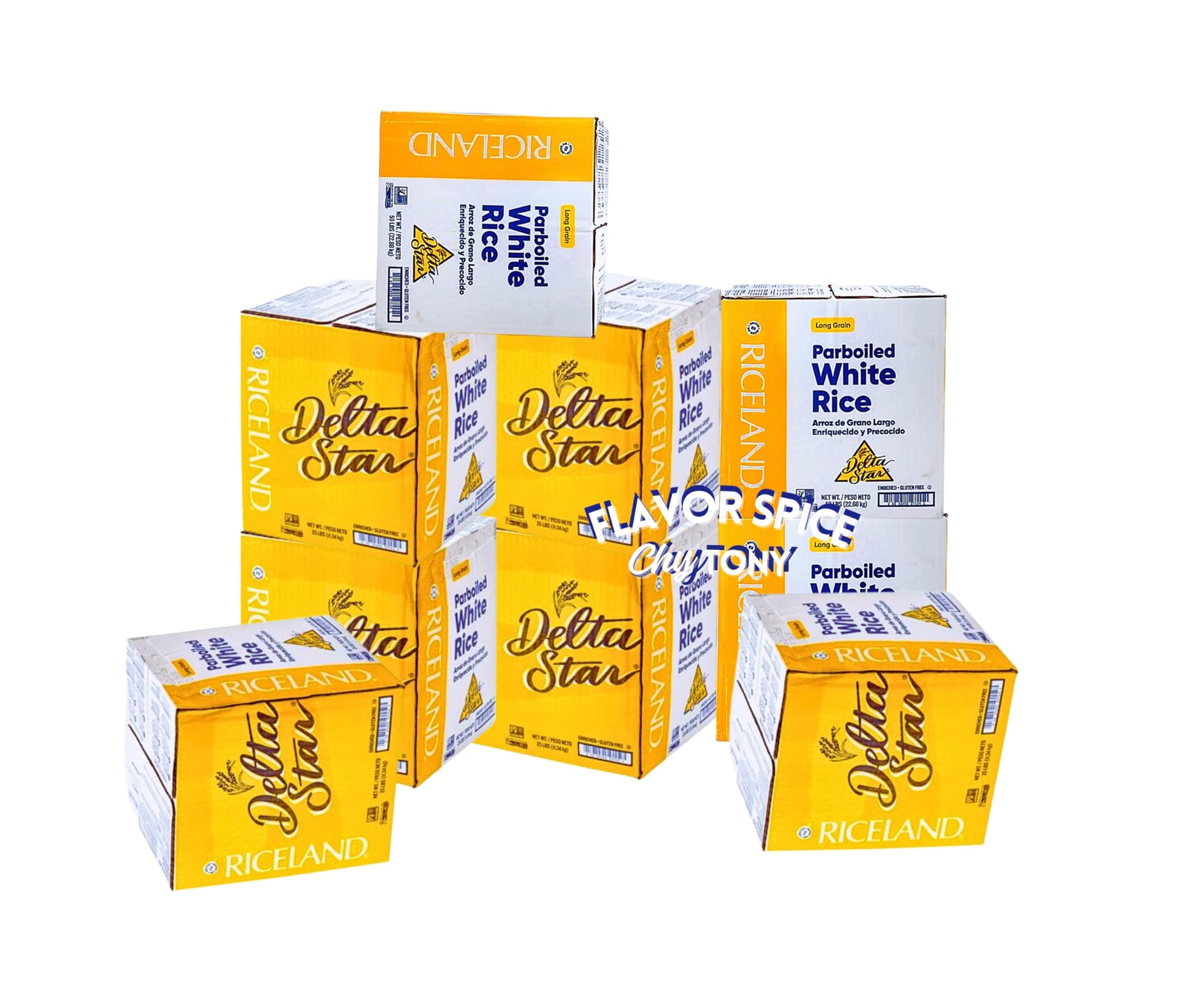Generic Parboiled Rice 25LB | 1 BOX | Clean White Rice