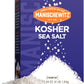 Manischewitz Natural Kosher Salt (4lb Box) | EZ-Pour Spout | 100% Coarse Sea Salt from Sicily Italy | Iodine Free | No Additives