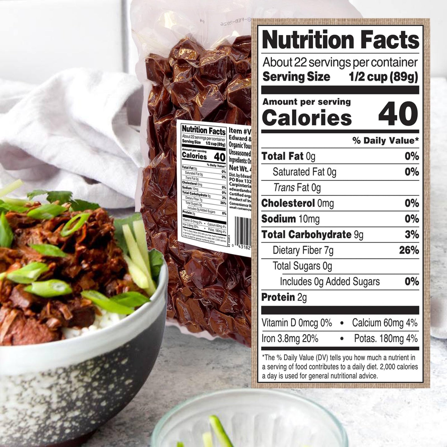 Edward & Sons Organic Young Jackfruit - Jackfruit Organic, Vegan Meat, Vegan Fruit, Plant Based Meat, Vegan Meat Substitute, Uns