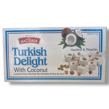 HazerBaba Turkish Delight Coconut – Soft Chewy Sweet Treat