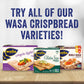 Wasa Thin Rye Swedish Crispbread, 8.6 Oz, Non-Gmo Project Verified Rye  Ers, No Saturated Fat (0.5G Total Fat), 0G Of Trans Fat, No Cholesterol, 100% Whole Grain (Pack Of 12)