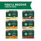 Starbucks K-Cup Coffee Pods Variety Pack - 100% Arabica - 60 Pods - Flavored Coffee for Keurig malt-inspired