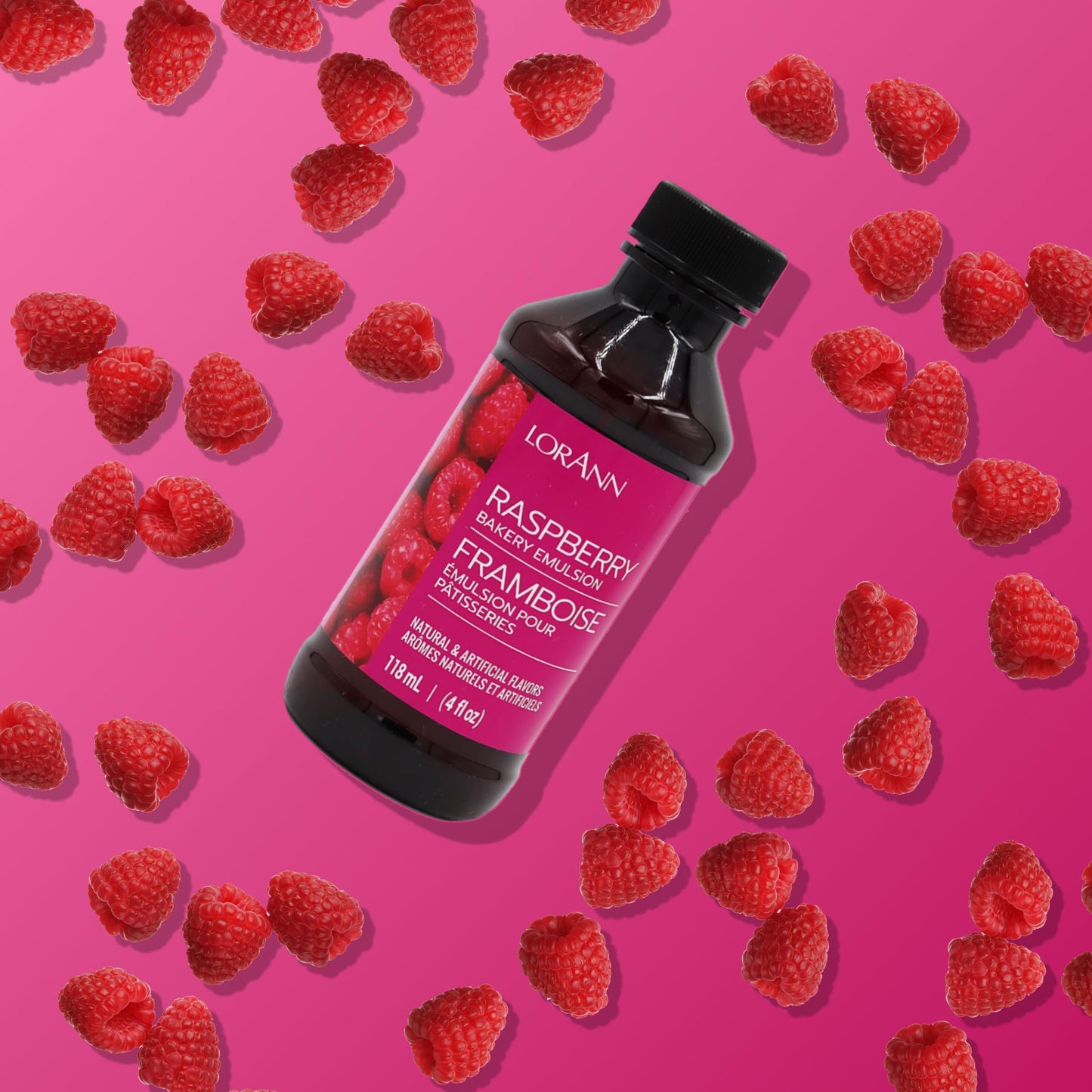 LorAnn Oils Raspberry Bakery Emulsion: True Essence, Ideal for Boosting Fruit Tones in Cakes, Cookies & Desserts, Gluten-Free, K