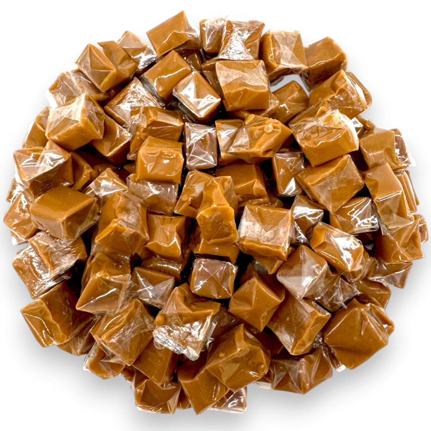 KLUB BULK Sea Salt Caramel Cubes - Soft Silky Caramel Chews, Individually Wrapped, 24 oz (1.5 lbs)