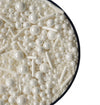 Sentovac Edible White Pearl Sugar Sprinkles Mix Size 3.53oz/ 100g Edible Candy Pearls for Decorating | Edible Cake Cupcake Sprin