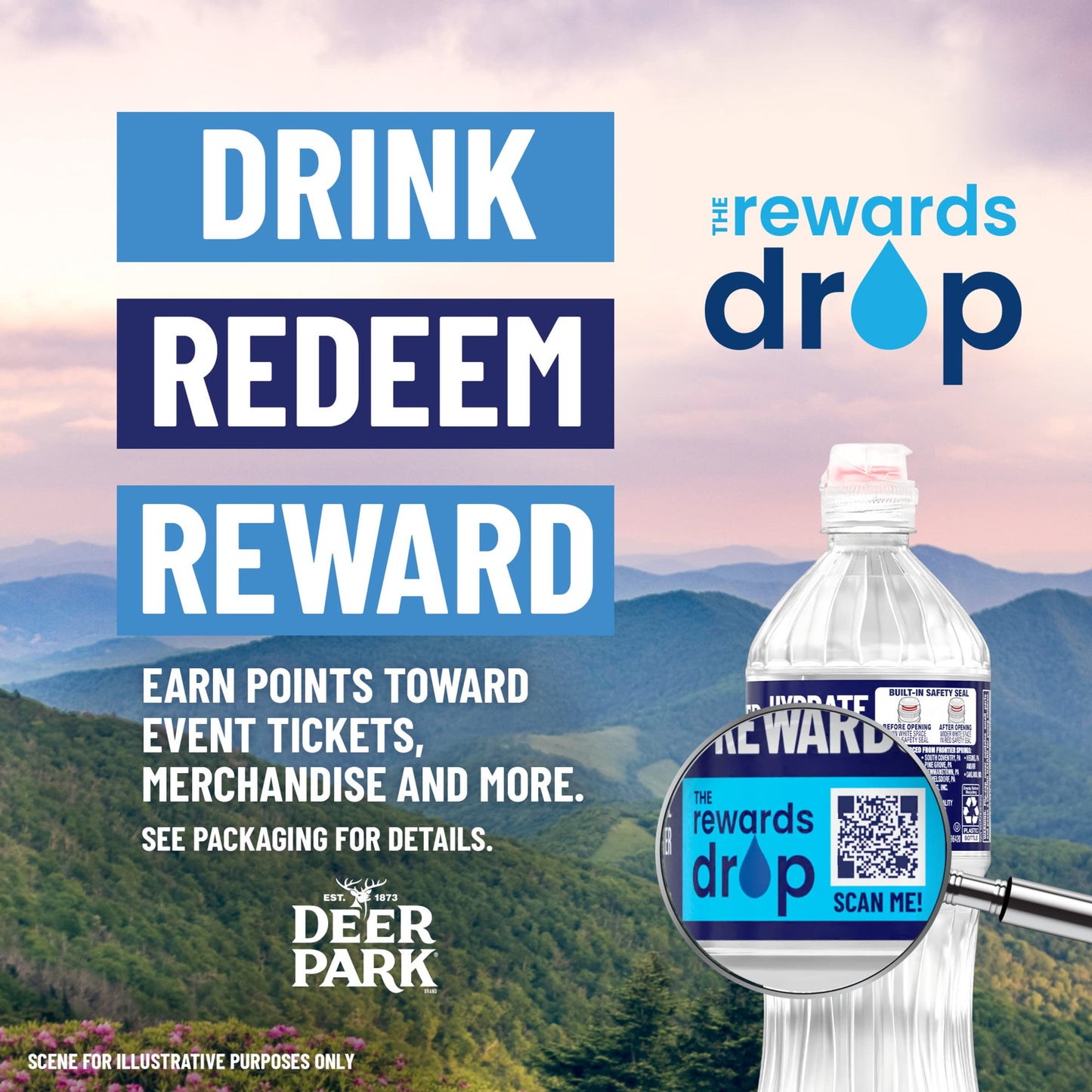 Deer Park Spring Water, 24 Pack - Crisp Refreshing Taste - 16.9 Fl Oz