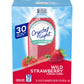 Crystal Light Wild Strawberry Drink Mix, 30 Packets, 3.3 Oz, Sugar-Free