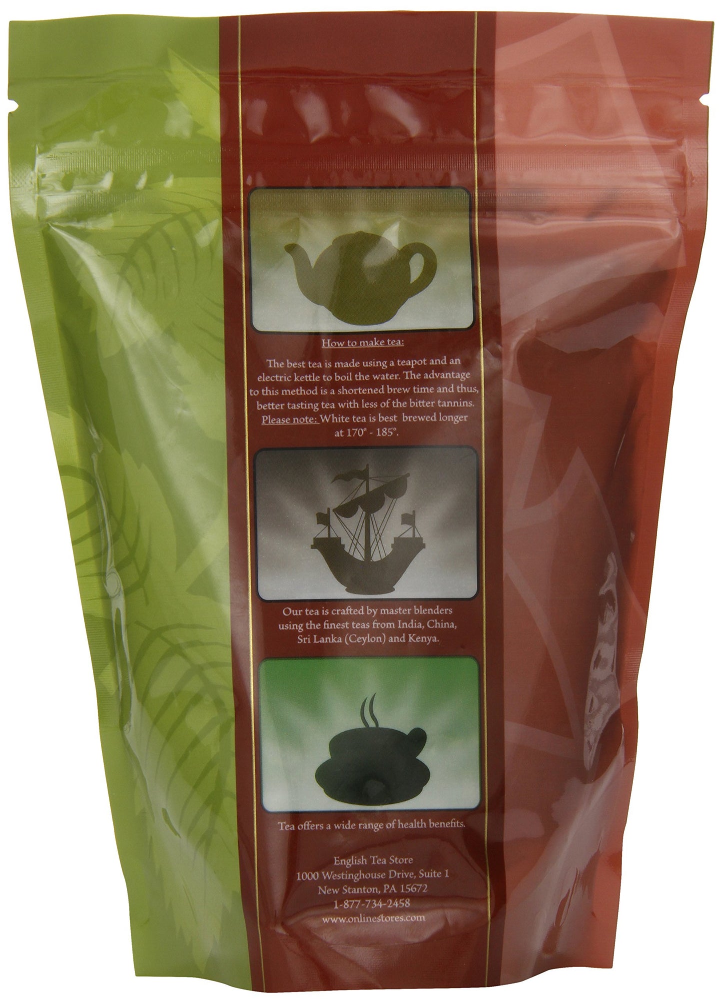 English Tea Store Loose Leaf Tea Pouches, 4 Ounce, Pack of 1