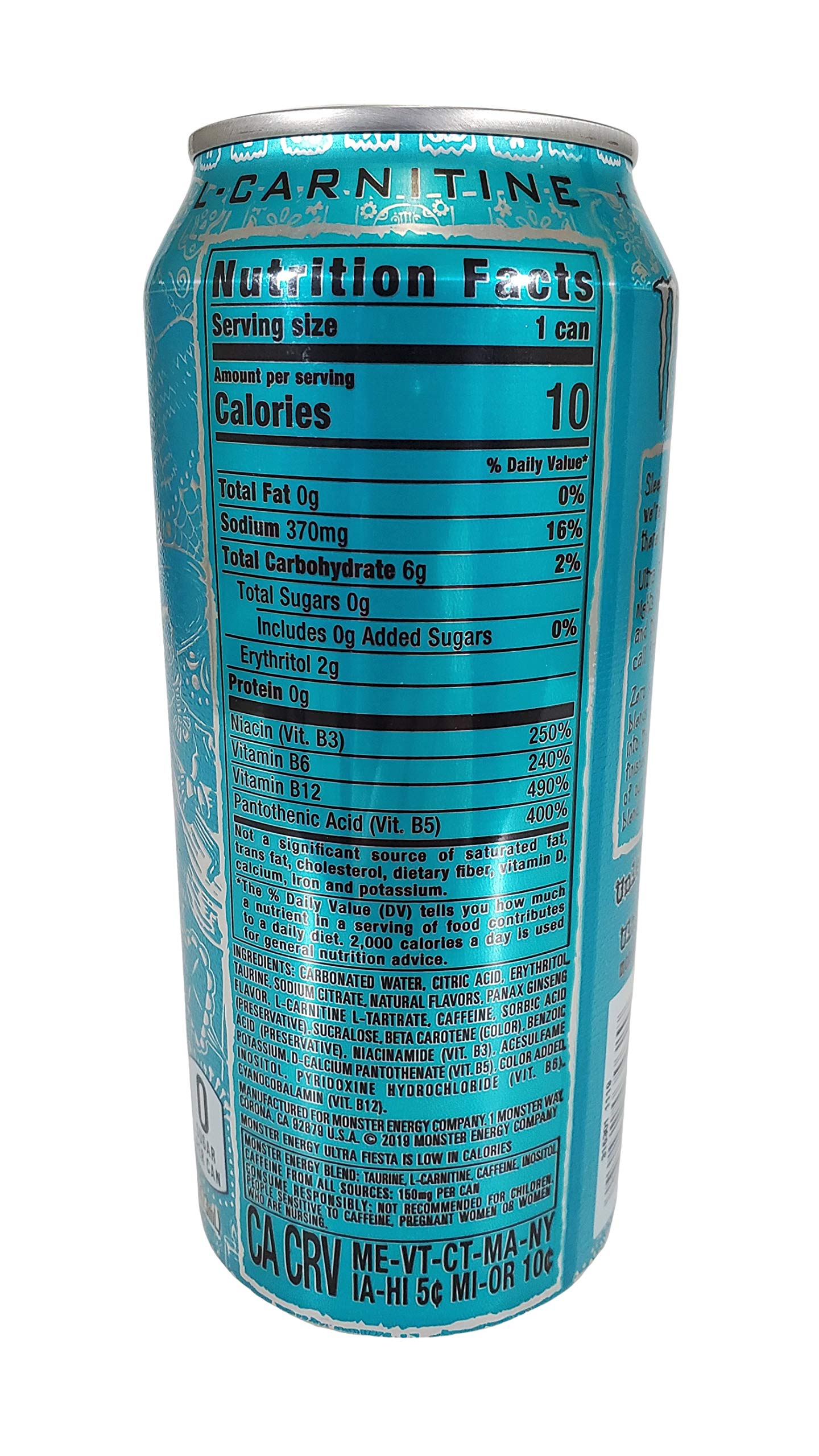 Monster Energy Ultra Zero Sugar Energy Drinks Variety Pack, 6 Cans, 16 Fl Oz Each