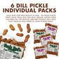 Jerky-n-Spice Uncle Buds Deep Fried Peanuts in Shell - 6 Pack, 3 Dill Pickle & 3 Ranch, Crunchy High-Protein Snacks, 7 inches
