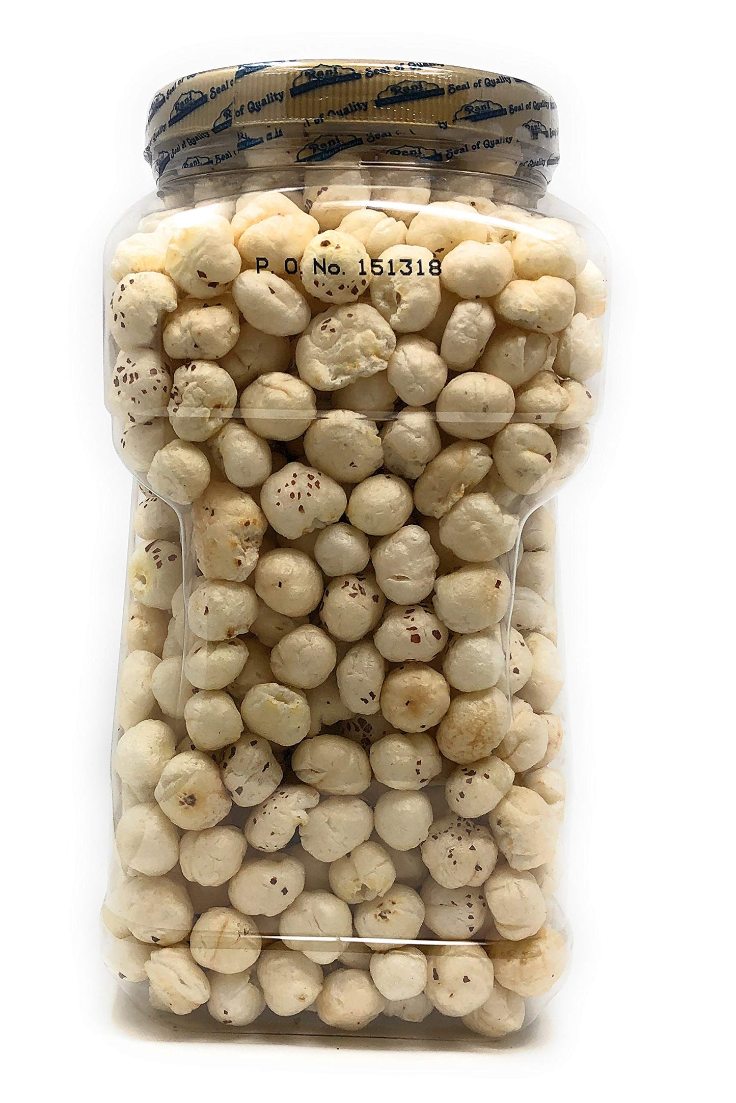 Rani Jumbo Phool Makhana, Plain Raw Fox Nut, 9.4oz (270g) PET Jar, Vegan, Non-GMO, Gluten Friendly, Indian Origin