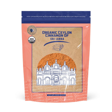 Gourmanity Select Organic Ceylon Cinnamon Powder, Natural Superfood With A Sweet Citrus Aroma And Delicate Flavor, True Ground C