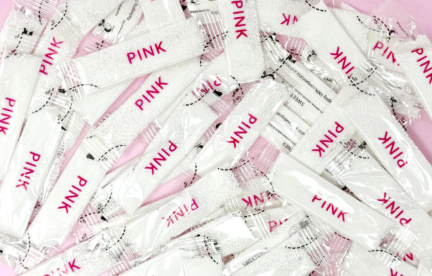 LE MUST Biodegradable Sweetener Packets, Saccharin Sugar Substitute, 25 Pack