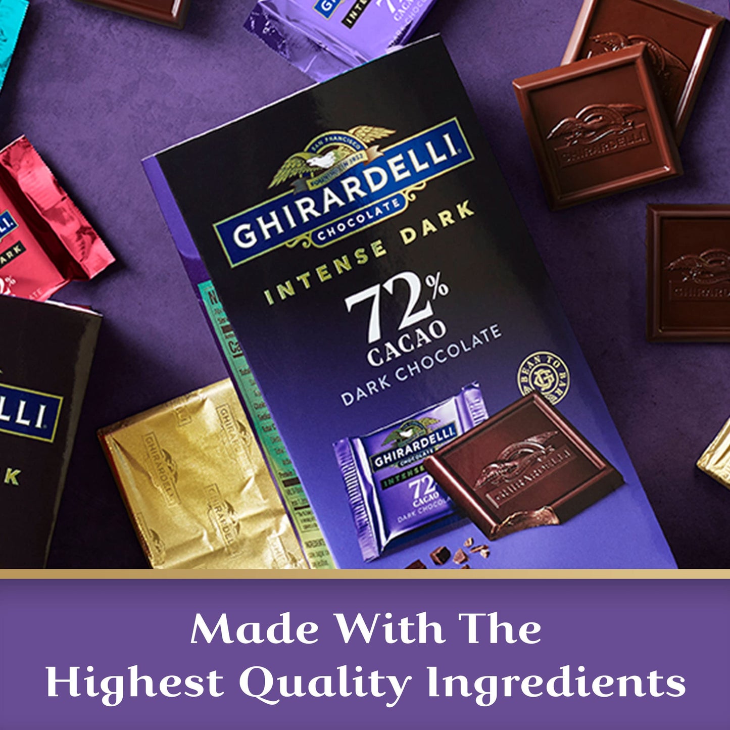 Ghirardelli Chocolate 72%(Pack Of 2)