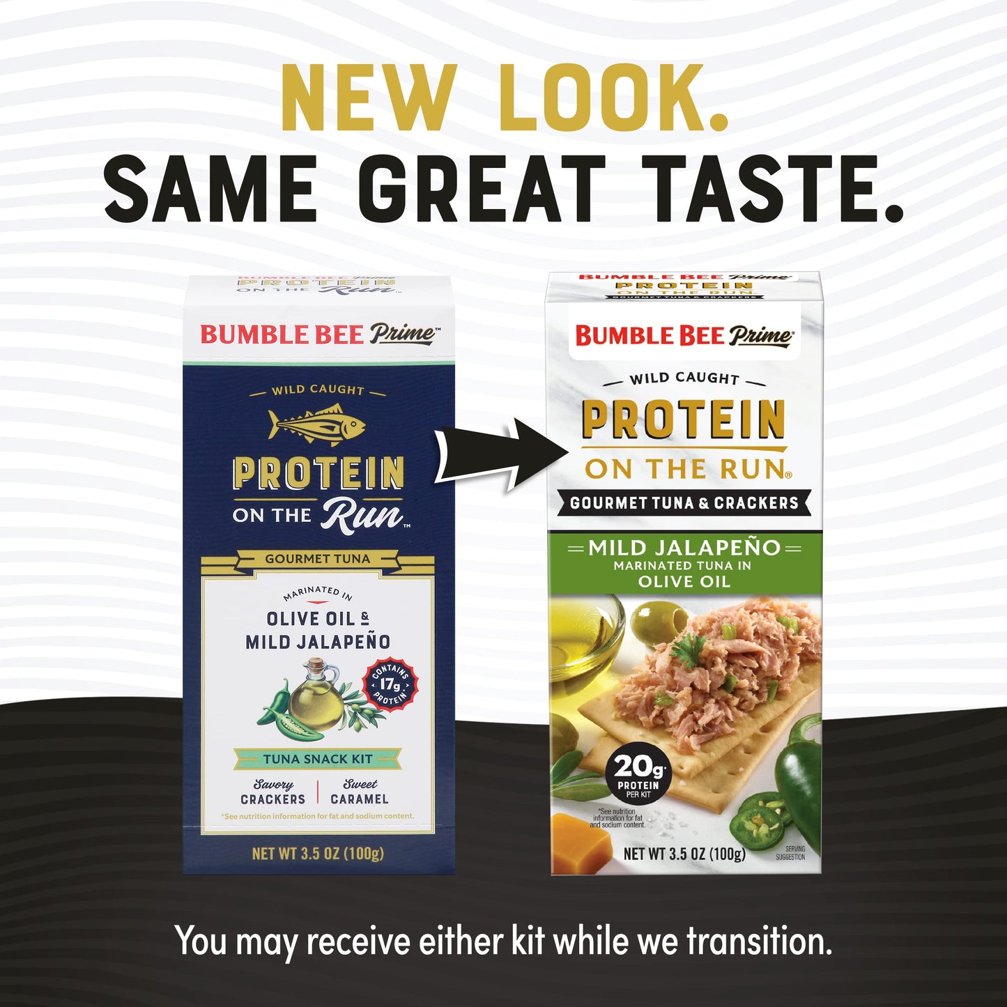 Bumble Bee Tuna Snack Kit, Gourmet Tuna in Olive Oil & Jalapeno, 20g Protein, 3.25 oz, Pack of 12
