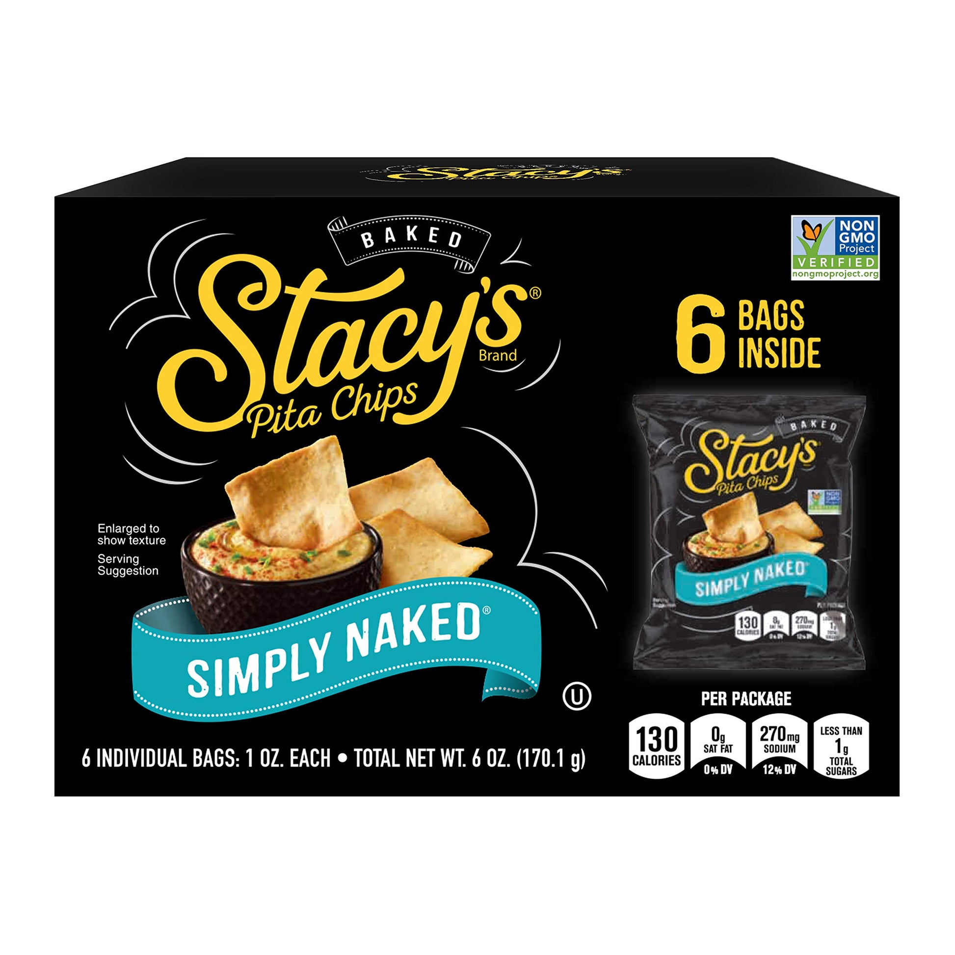 StacyS Pita Chips Simply Naked  1 Oz