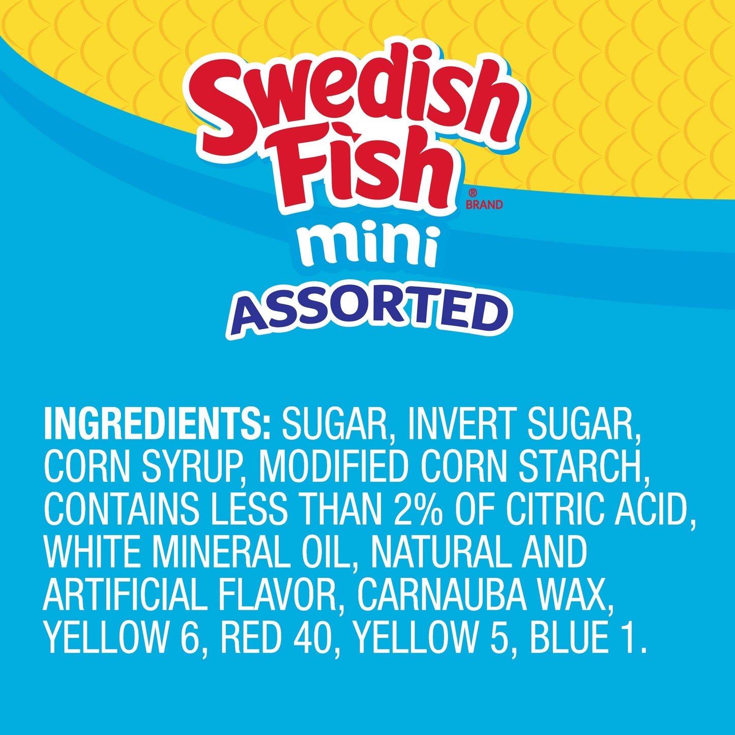 Swedish Fish Mini Assorted Soft & Chewy Candy, Family Size, 1.9 Lb