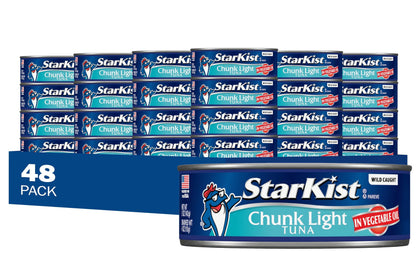 StarKist Chunk Light Tuna in Oil, 5 Oz, Pack of 48