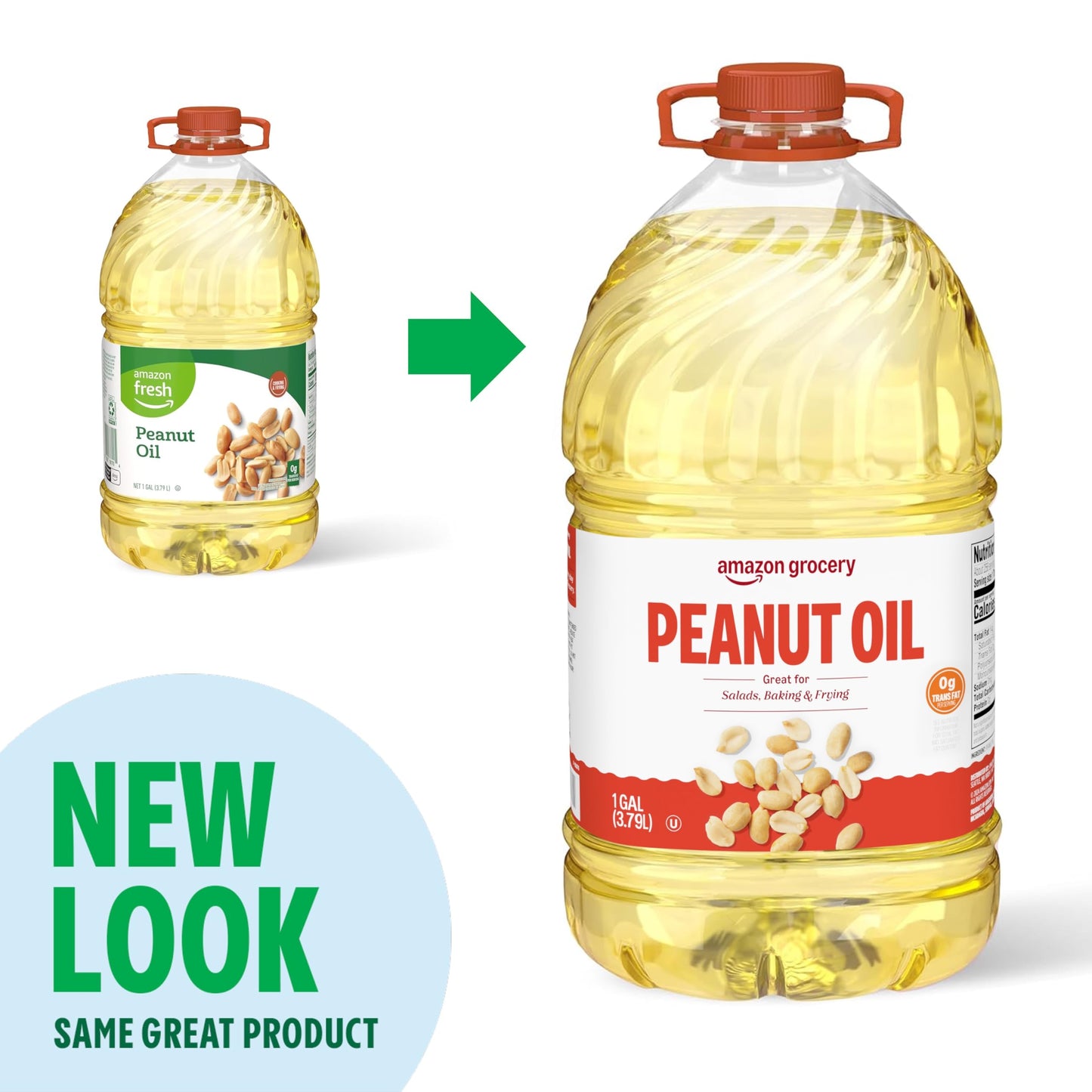 large online retailer Grocery Peanut Oil, 128 Fl Oz, Pack of 1, Previously large online retailer Fresh
