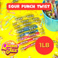 American Licorice Sour Punch Twists - Sour Candy Bulk - Sour Punch Twist - 1 Lb Bag - Sour Punch Twists Bulk Candy - 4 Flavors - Blue Raspberry, Cherry, Strawberry, Apple
