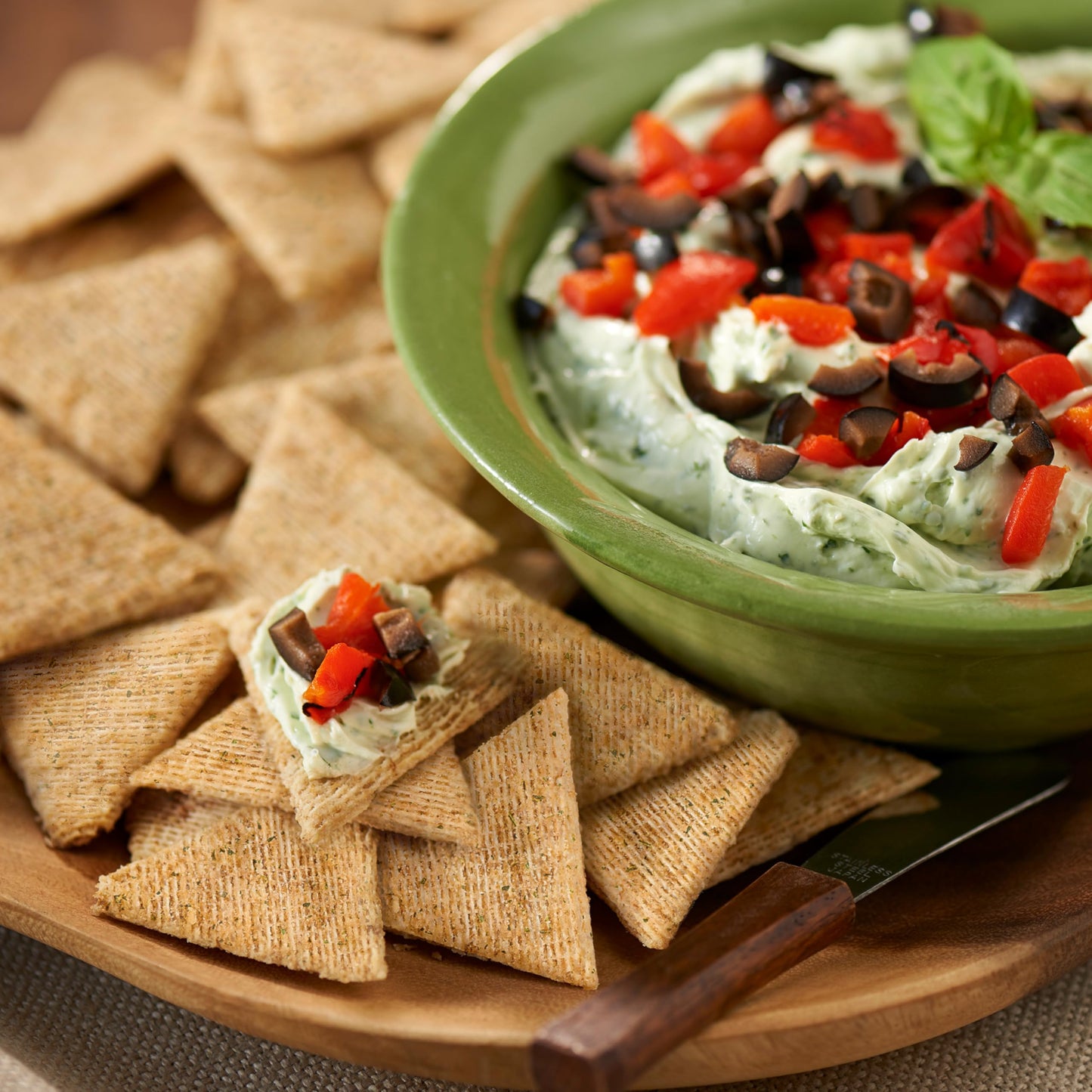 Triscuit Thin Crisps Sour Cream & Onion Whole Grain Wheat Crackers, Lunch Snacks, Bulk Snack Crackers, 6-7.1 oz Boxes