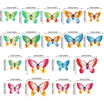 80 Pcs Edible Wafer Paper Cupcake Toppers For Cake Decorating - Butterfly Themed Baby Shower, Wedding, Birthday Party Cupcake De