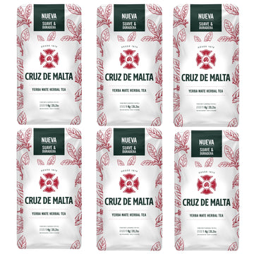 Yerba Mate Cruz de Malta 2.2lb 1 Kilo - Pack of 6