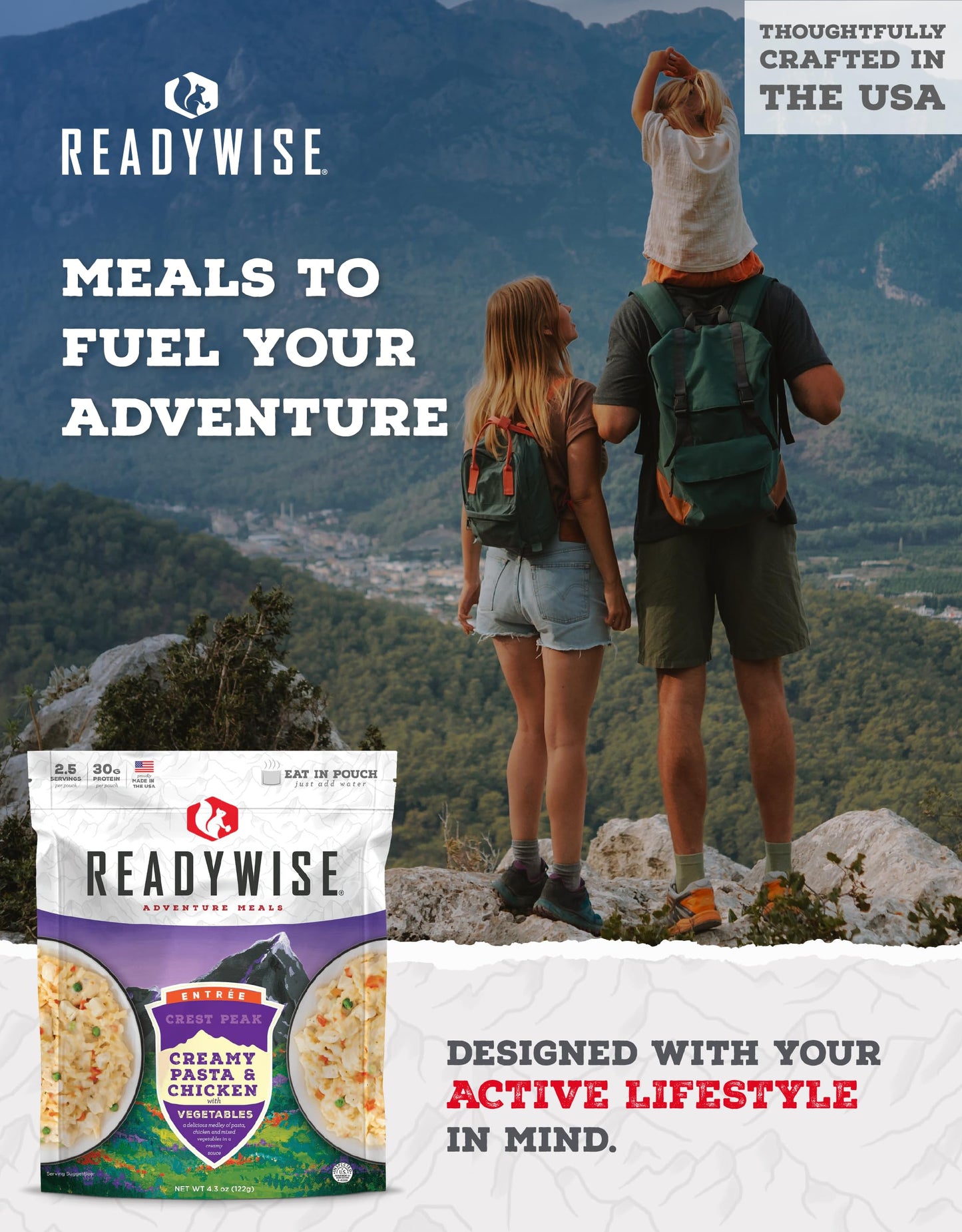 Wise Foods Outdoor Creamy Pasta&Vegetables W/Chicken
