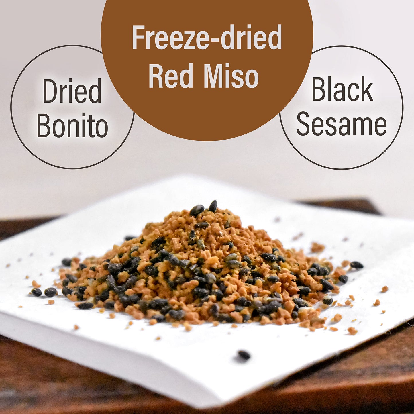 Japanese Furikake Seasoning, Rich Red Miso With Dried Bonito Flakes And Black Sesame (45G), Made In Japan,Sold By Japanese Compa