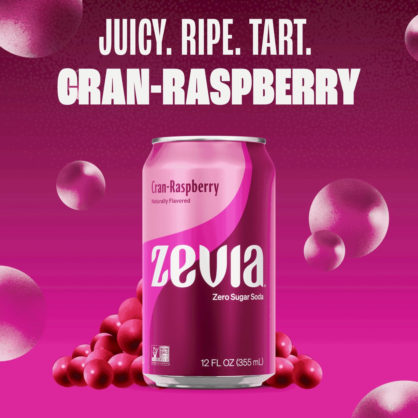 Zevia Zero Sugar Soda, Fruity Variety Pack, 12 Oz Cans (24-Pack) - Naturally Sweetened, Zero Calorie Sugar Free Soda - Non-Gmo P