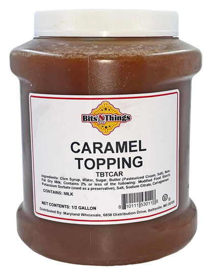 Bits N Things Caramel Dessert Topping | Ice Cream, Sundaes, Pie | Kosher & Made in America | 64 oz.
