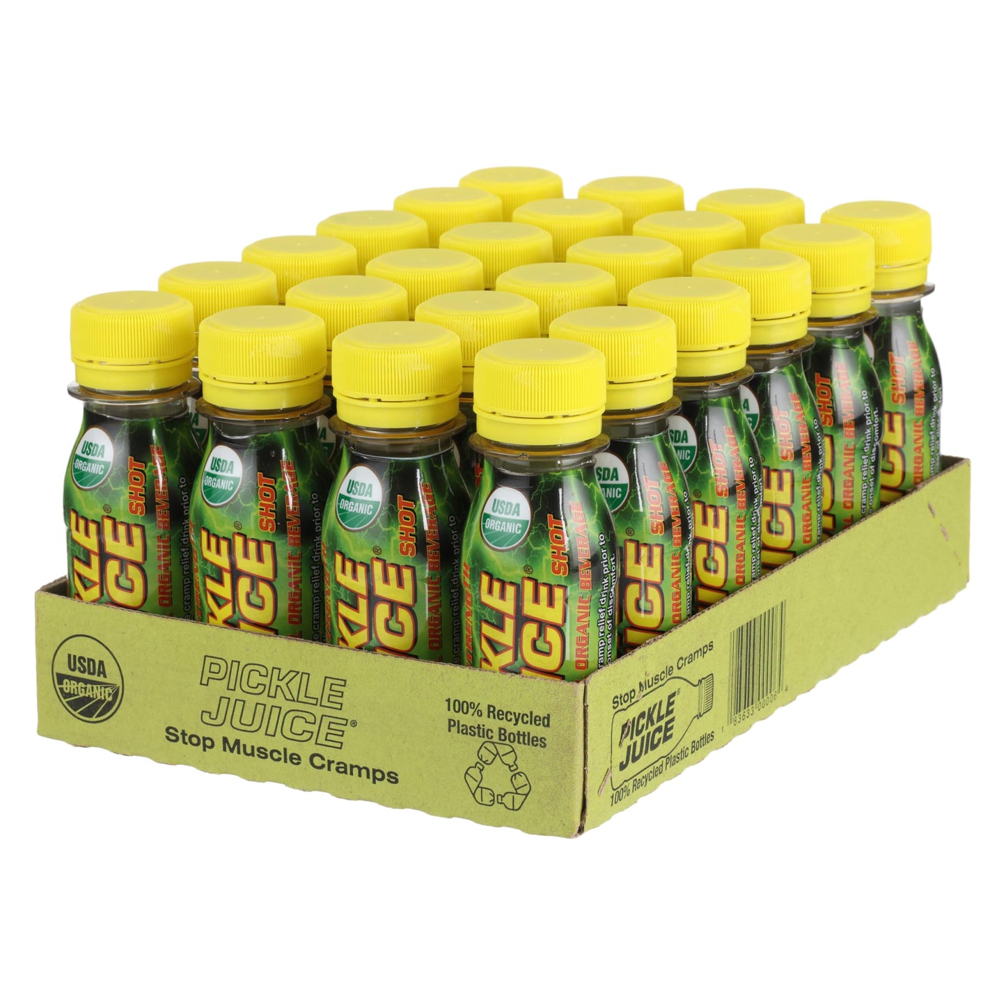Pickle Juice Sports Drink Shots  Extra Strength - Relieves Cramps Immediately - Electrolyte Pickle Juice Shots For Day & Night Time Cramp Relief - Pickle Juice For Leg Cramps - 2.5 Oz  24 Pack