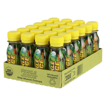 Pickle Juice Sports Drink Shots  Extra Strength - Relieves Cramps Immediately - Electrolyte Pickle Juice Shots For Day & Night Time Cramp Relief - Pickle Juice For Leg Cramps - 2.5 Oz  24 Pack