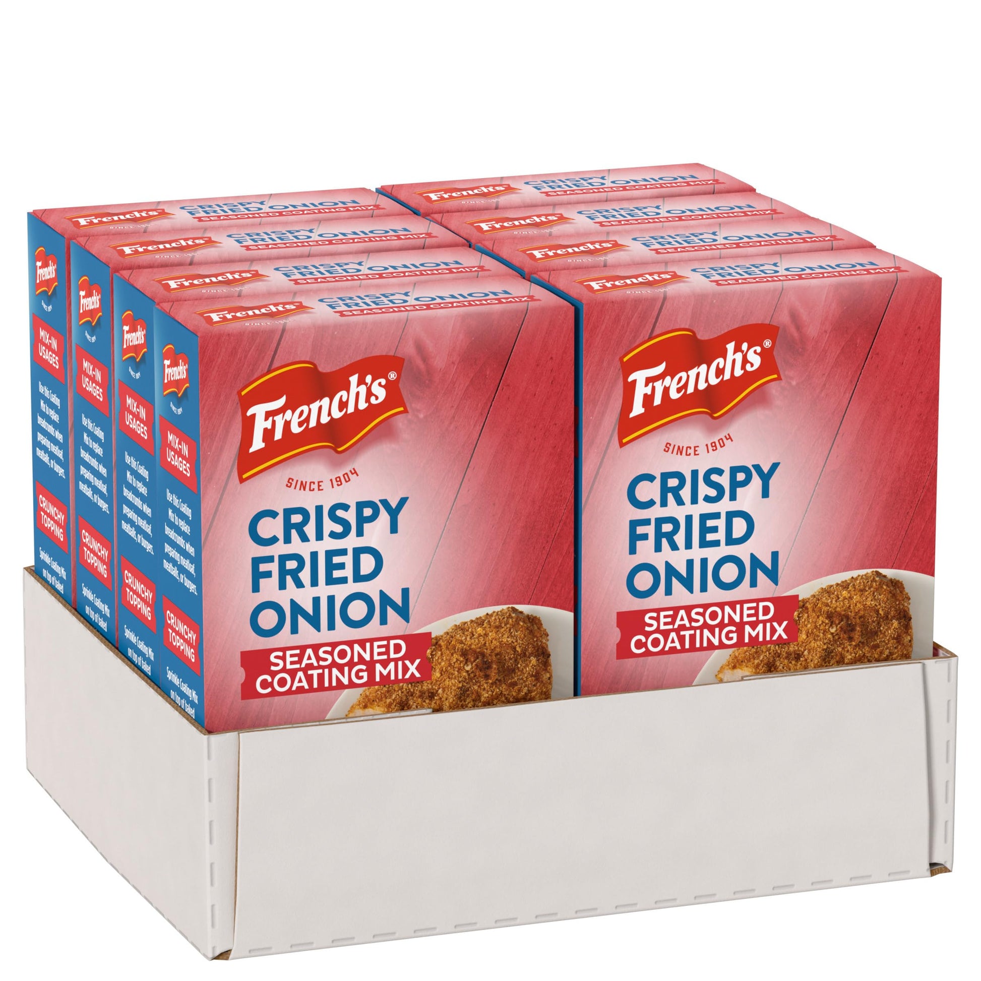 Frenchs Seasoned Coating Mix, Crispy Fried Onion, Delicious Swap for Traditional Breadcrumbs When Preparing Meatloaf, Meatballs