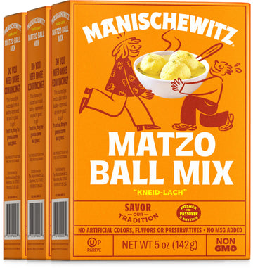 Manischewitz Matzo Ball Mix, 5 Oz. (3 Pack) Easy Prep | Kosher for Passover | Nothing Artificial | No MSG | Classic Fluffy Texur