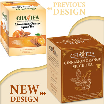 Cha4TEA Cinnamon Orange Spice Herbal Tea Pods for Keurig - 36 Count