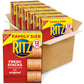 RITZ Fresh Stacks Original Crackers, Bulk Travel Snacks, Family Size, Holiday Crackers, 6 Boxes (72 Multi Snack Packs)