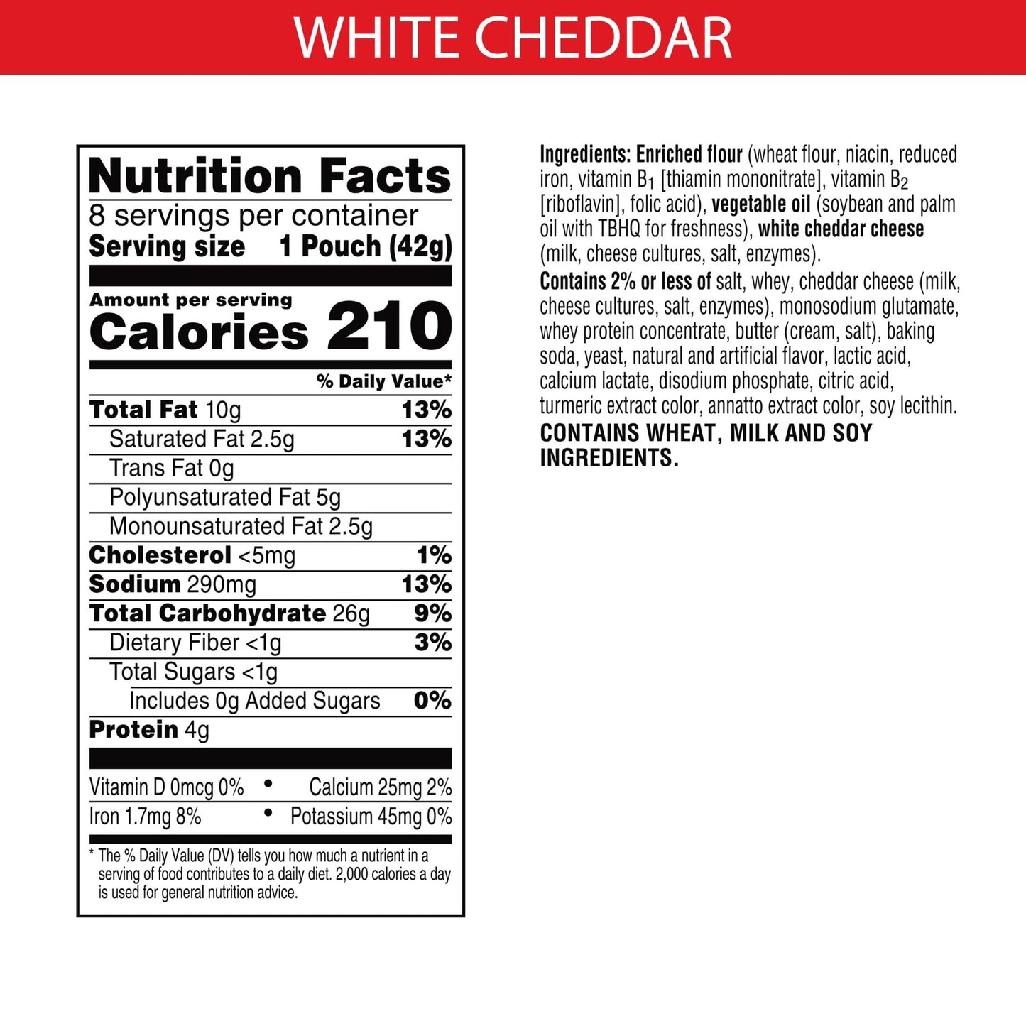 Cheez-It Cheese Crackers, Baked Snack Crackers, Lunch Snacks, White Cheddar (48 Pouches)