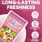 Freeze Dried Candy Tarts Crunch: Crunchy Sweetness, 4 oz Flavors: Cherry, Lemon, Lime, Orange, Grape. Tarts Resealable Bag Tangy