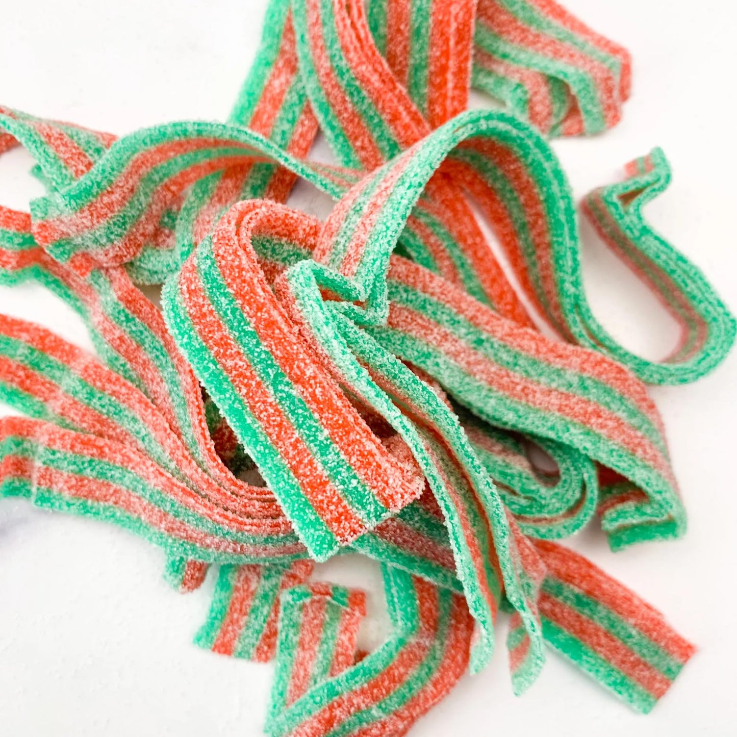 By The Cup Sour Power Strawberry Apple Sour Belts, 1 Lb Bulk Bag