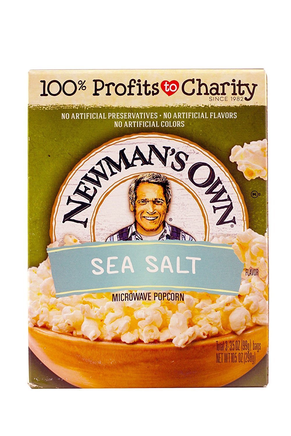 Newmans Own Natural Microwave Popcorn 10.5 oz (Pack of 12)