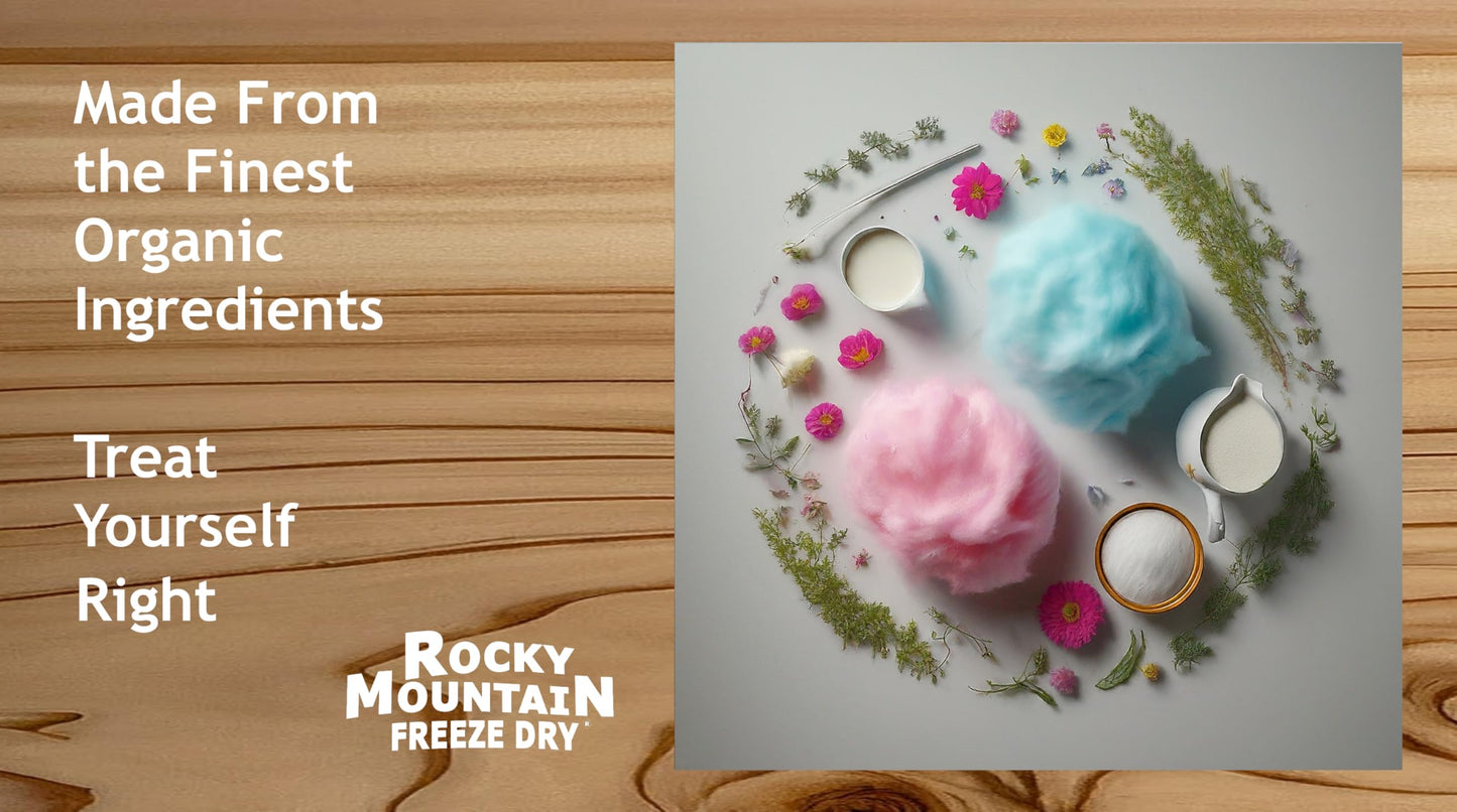Rocky Mountain Freeze Dry Cotton Candy Freeze Dried Ice Cream – 1 OZ Crunchy Treat