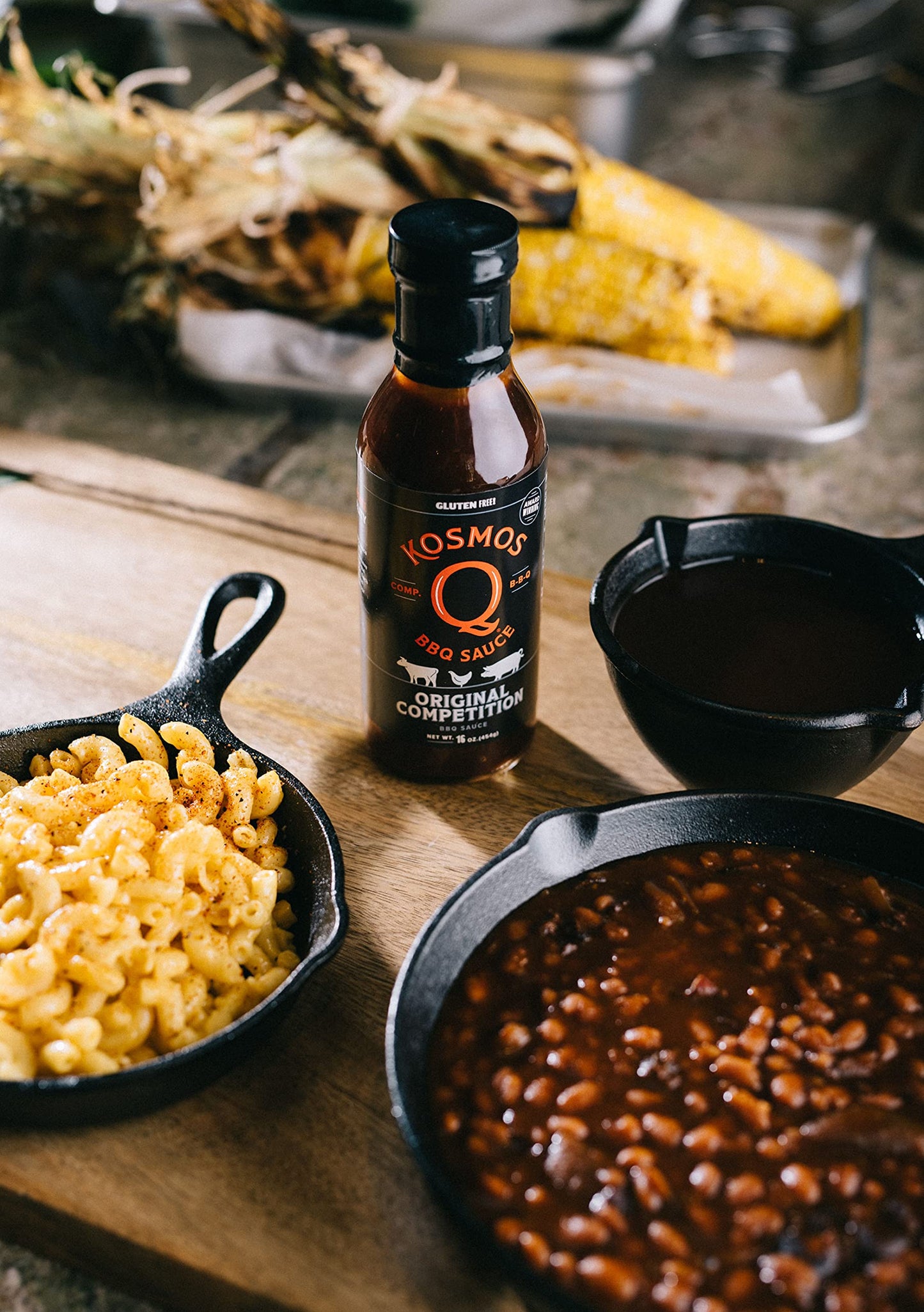 Kosmos Q Original Competition BBQ Sauce - 15.5 Oz Bottle for Award-Winning BBQ & Marinades - Thick Barbecue Sauce for Tender Mea