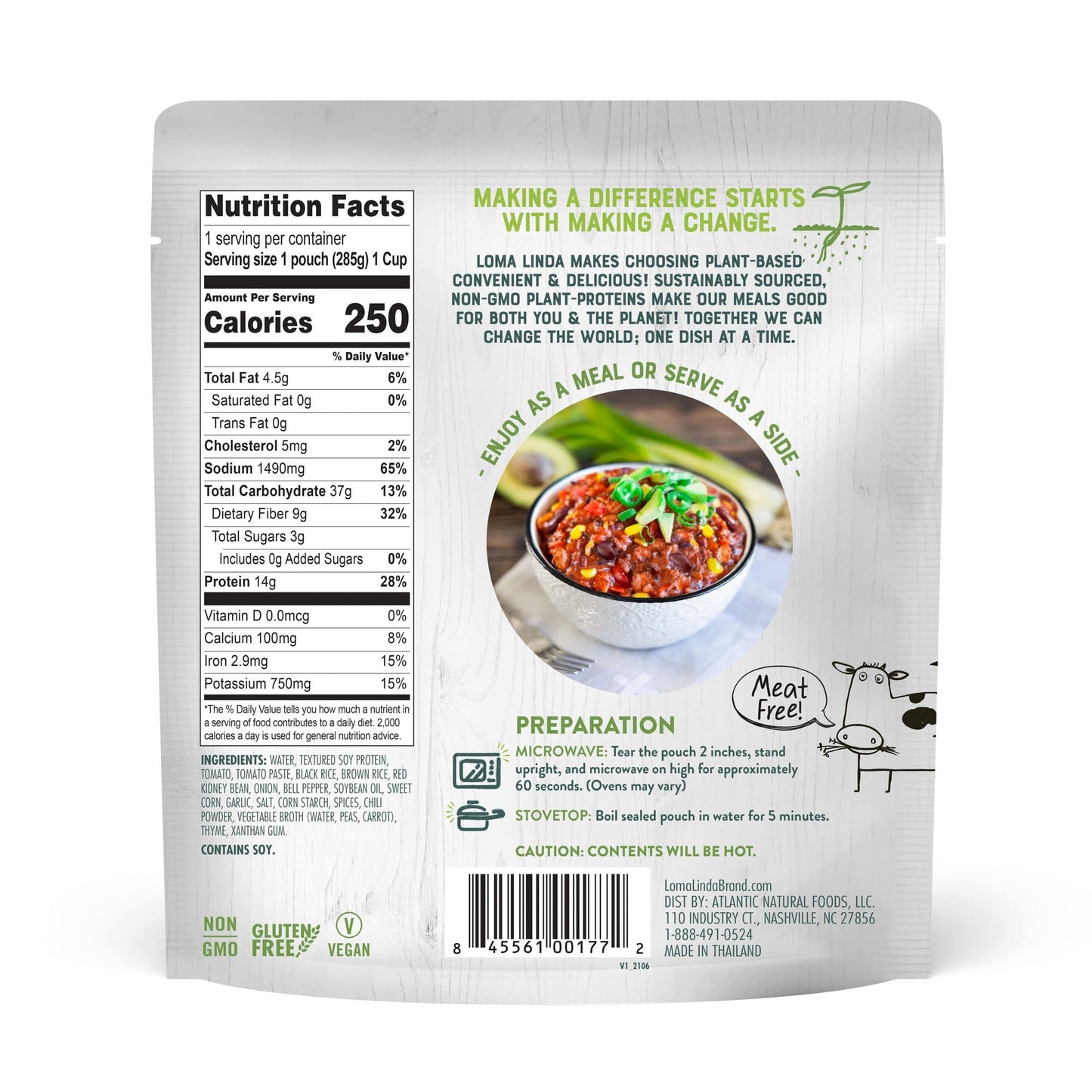 Loma Linda - Plant-Based Complete Meal Solution Packets (Southwest Chunky Stew (10 Oz), 6 Pack)
