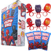 Imaginings 3 Marvel Lollipop Rings Individually Wrapped Candy Spider-Man Iron Man Black Panther Character Shaped Suckers 18 Coun