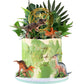 Dinosaur Cake Toppers Dinosaur Toy Figures Model Grass Cake Decorations For Boy Girl Birthday Baby Shower Dinosaur Theme Jungle