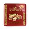 Zalatimo Sweets Since 1860, 100% All Natural Assorted Baklava, Slightly Sweet Baklava In Square Metal Gift Tin, No Preservatives