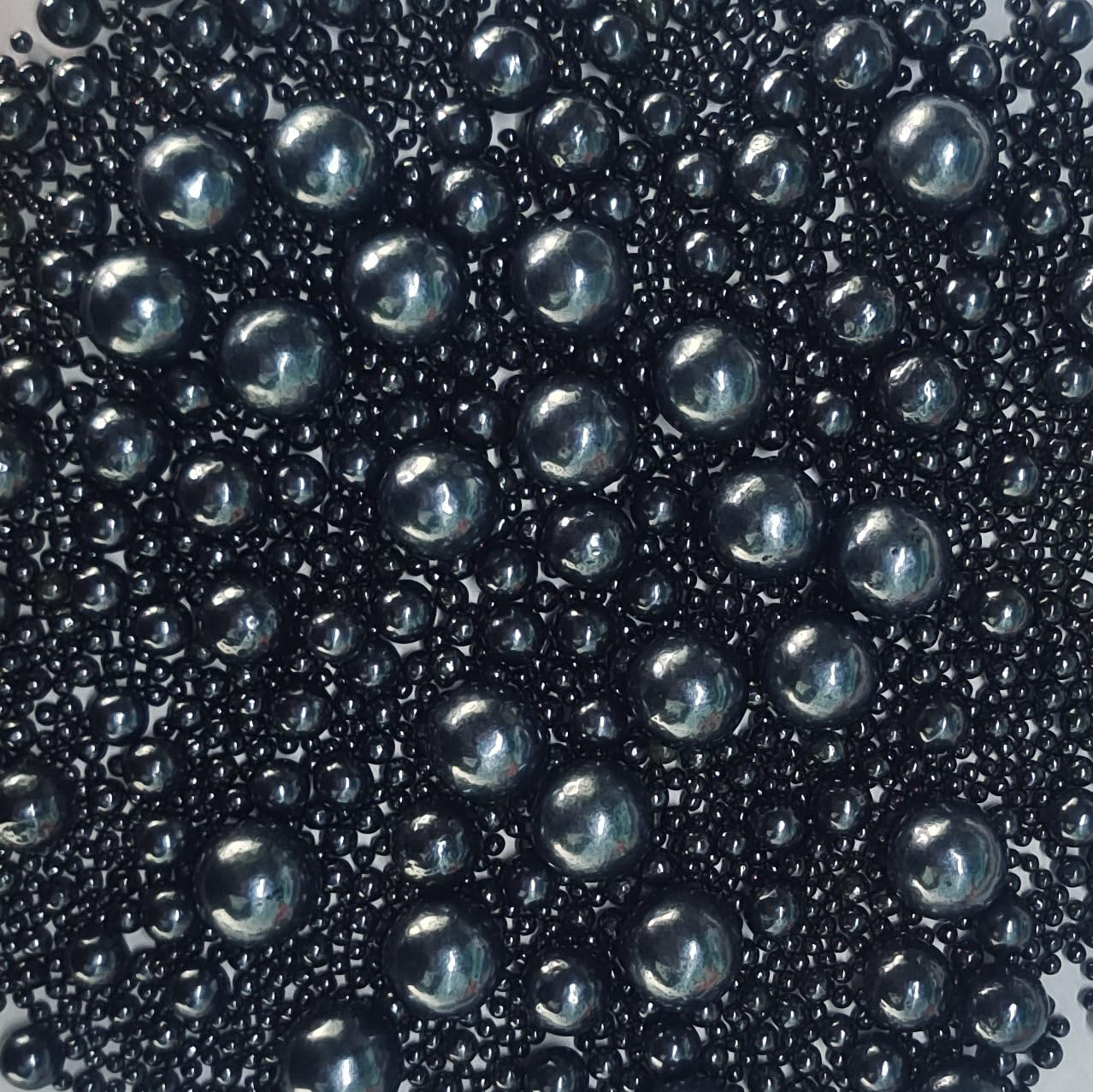 Sentovac Edible Black Pearl Sugar Sprinkles 4.23Oz/ 120G Edible Candy Pearls For Decorating | Edible Cake Cupcake Sprinkles For Christmas | Cake Topper Decorations