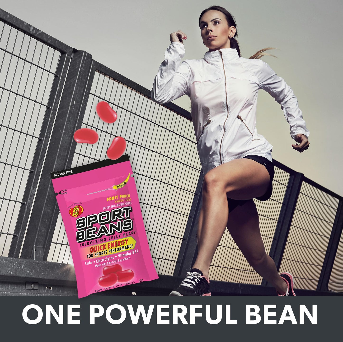 Jelly Belly Extreme Bean Pomegranate Candy - 1 Oz, Model 129336, 7.6962 cm x 1.397 cm x 12.5984 cm