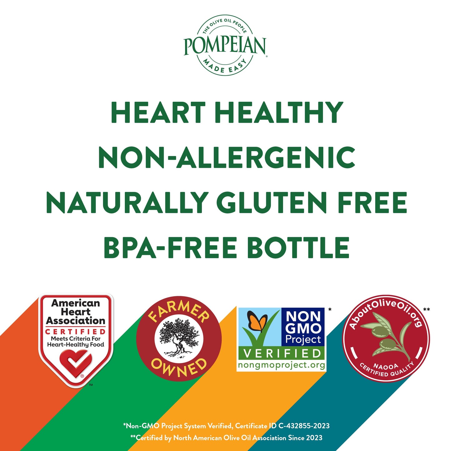 Pompeian Made Easy Drizzle Extra Virgin Olive Oil, Flavor Boost, Perfect For Boosting The Flavor Of Salads And Vegetables, American Heart Association Certified, Non-Allergenic, Non-Gmo, 16 Fl Oz (Pack Of 1)